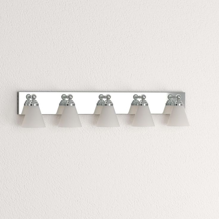 Hudson 5-Light Chrome Wall Mount Vanity Light