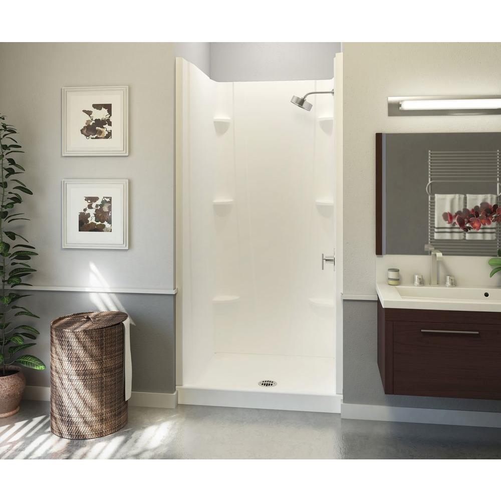 A2 36 in. x 36 in. x 76 in. Shower Stall in White - Super Arbor