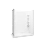 STORE+ 30 in. x 60 in. Single Threshold Right-Hand Shower Base with Shower Walls and 12-Piece Accessory Kit in White - Super Arbor