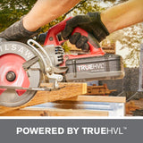 TRUEHVL 48-Volt Cordless 7-1/4 in. Worm Drive Saw Kit with TRUEHVL Battery and Diablo Blade - Super Arbor