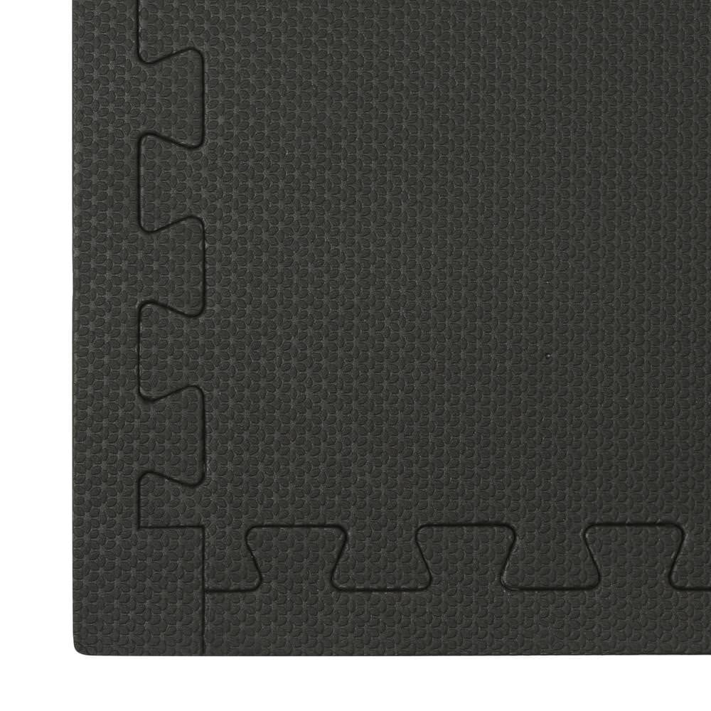 Norsk Blue/Black 24 in. x 24 in. EVA Foam Sport Multi-Purpose Reversible Interlocking Tile (24-Tile)