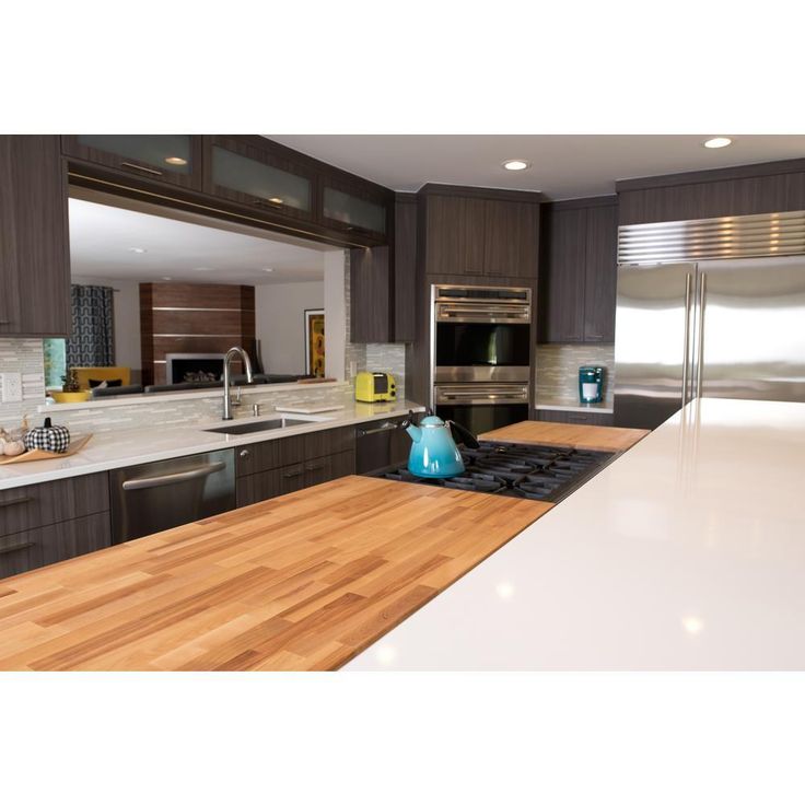 Unfinished Birch 6 ft. L x 25 in. D x 1.5 in. T Butcher Block Countertop