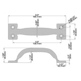 Everbilt Galvanized Gate Tee Hinge, Latch and Pull Set