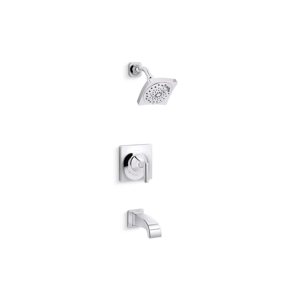 Katun 1-Handle 3-Spray Tub and Shower Faucet in Brushed Nickel (Valve Included) - Super Arbor