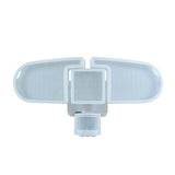 NATURE POWER 205 White Triple Head Solar Motion Activated Outdoor Integrated LED Security Flood Light