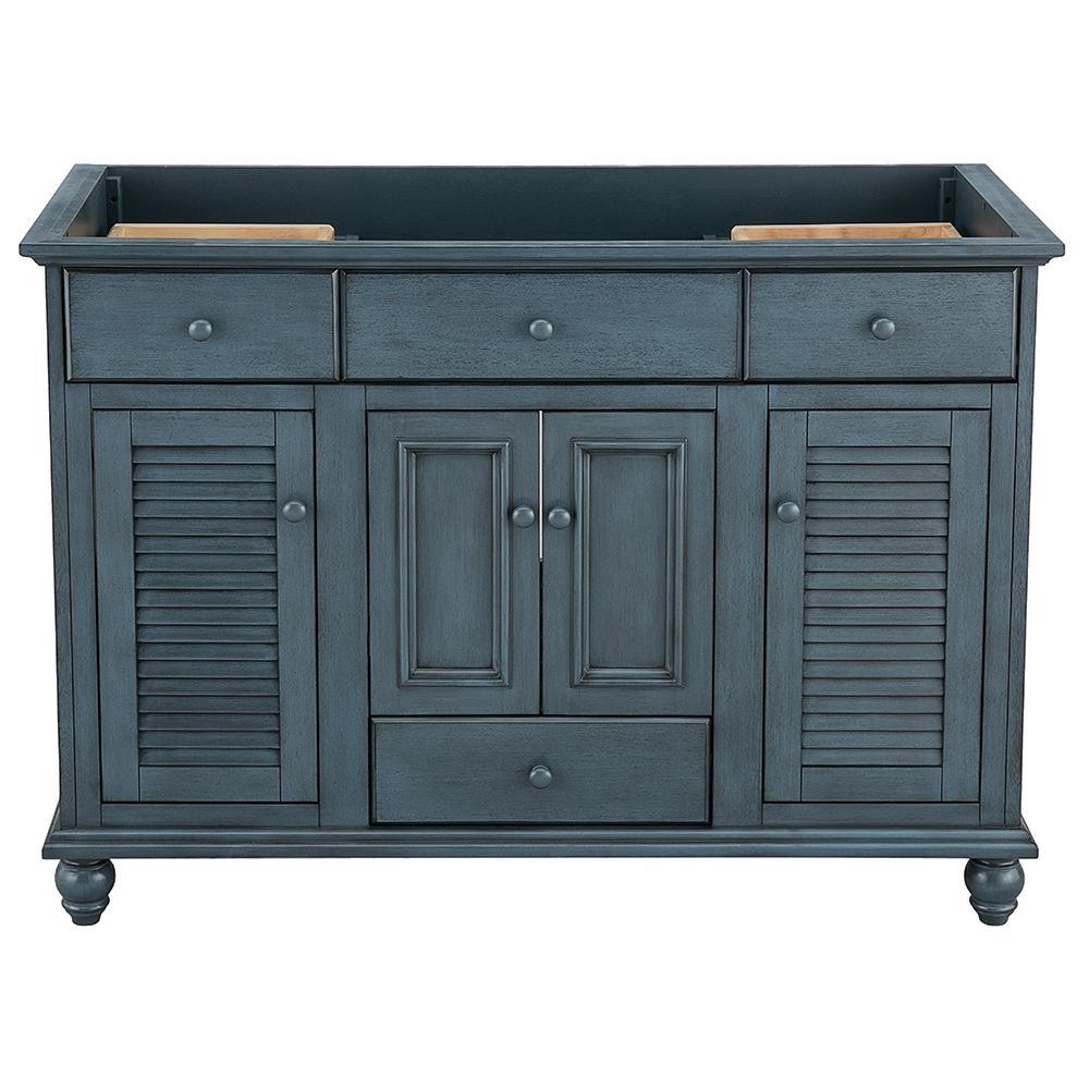Cottage 48 in. W Bath Vanity Cabinet Only in Antique White - Super Arbor