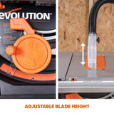 15 Amp 10 in. Table Saw with Multi-Material 24-T Blade - Super Arbor