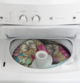 GE Gas Stacked Laundry Center with 3.8-cu ft Washer and 5.9-cu ft Dryer