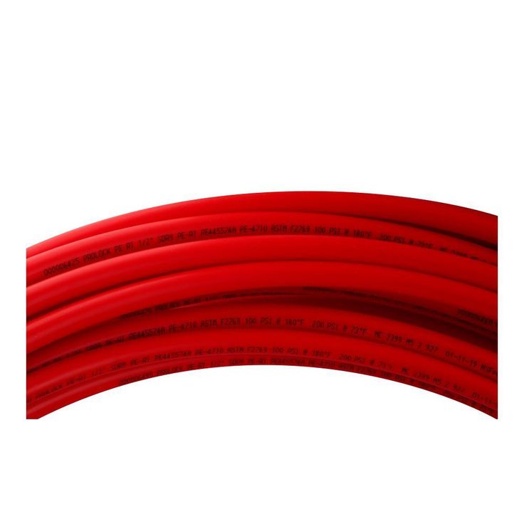 3/4 in. x 100 ft. Red Coil PERT Pipe