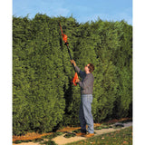 BLACK+DECKER 18 in. 20V Max Lithium-Ion Cordless Pole Hedge Trimmer with (2) 1.5Ah Batteries and Charger Included - Super Arbor