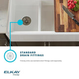 Undermount Fireclay 16 in. Bar Sink in White