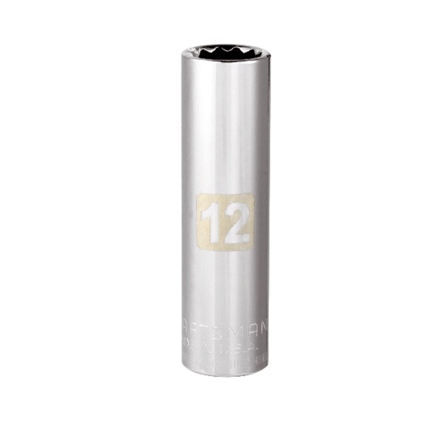 Craftsman 12 mm Metric Deep Socket, 3/8 in. Drive, 12 Point