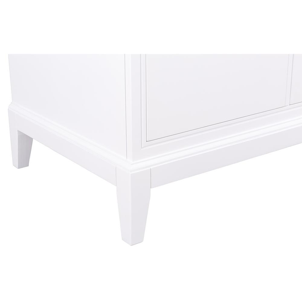 Shaelyn 30 in. W x 21.75 in. D Vanity Cabinet Only in White - Super Arbor