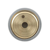 1 in., Cast Brass, Brushed Chrome, Wall Stop with Convex Bumper