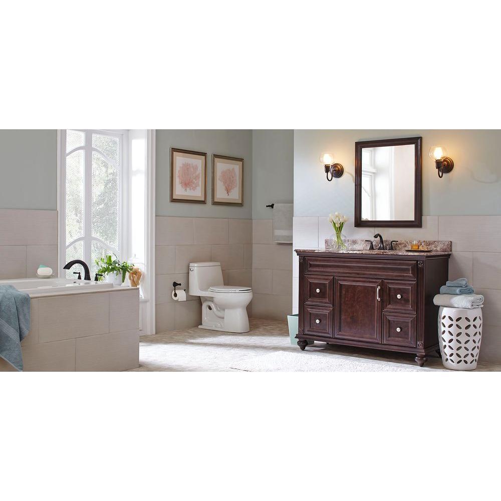 Santa Rosa Comfort Height 1-Piece 1.28 GPF Compact Single Flush Elongated Toilet in White, Seat Included (3-Pack) - Super Arbor