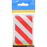 Hillman 2 in. W x 24 in. L Red/White Reflective Safety Tape, 1 Pack
