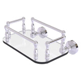 Allied Brass Waverly Place Collection Wall Mounted Glass Guest Towel Tray in Polished Chrome