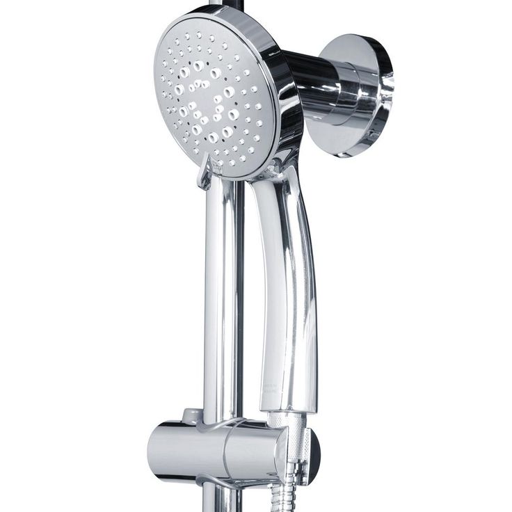 7-spray 8 in. Dual Shower Head and Handheld Shower Head with Body spray in Chrome