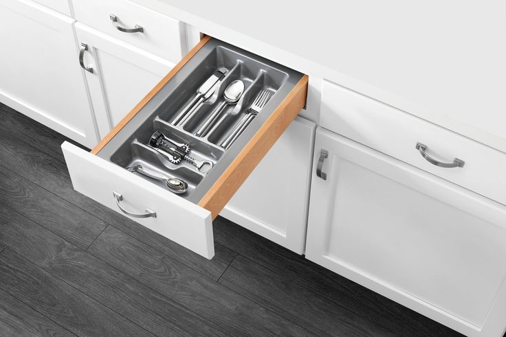 Rev-A-Shelf 21.25-in x 21.87-in Plastic Cutlery Insert Drawer Organizer