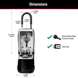 5422D 7.9 cu in. Set Your Own Combination Portable Push Button Lock Box - Super Arbor