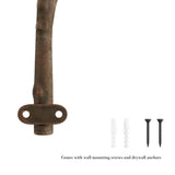 Cast Iron Rustic Decorative Bird on Tree Branch Hook Wall Mount - Super Arbor