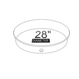28 in. Plastic Water Heater Drain Pan - Super Arbor