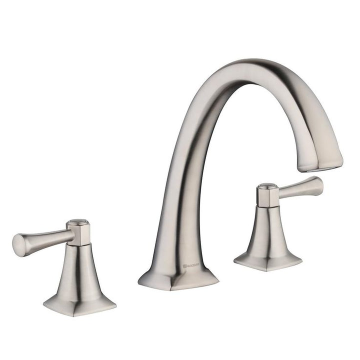 Stillmore 2-Handle Deck-Mount Roman Tub Faucet in Brushed Nickel
