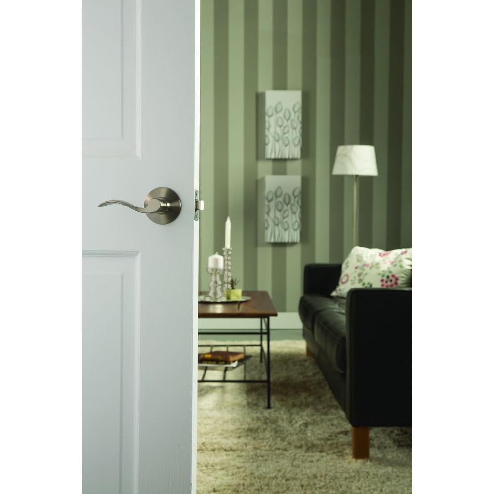 Accent Satin Nickel Passage Hall/Closet Door Lever - Super Arbor
