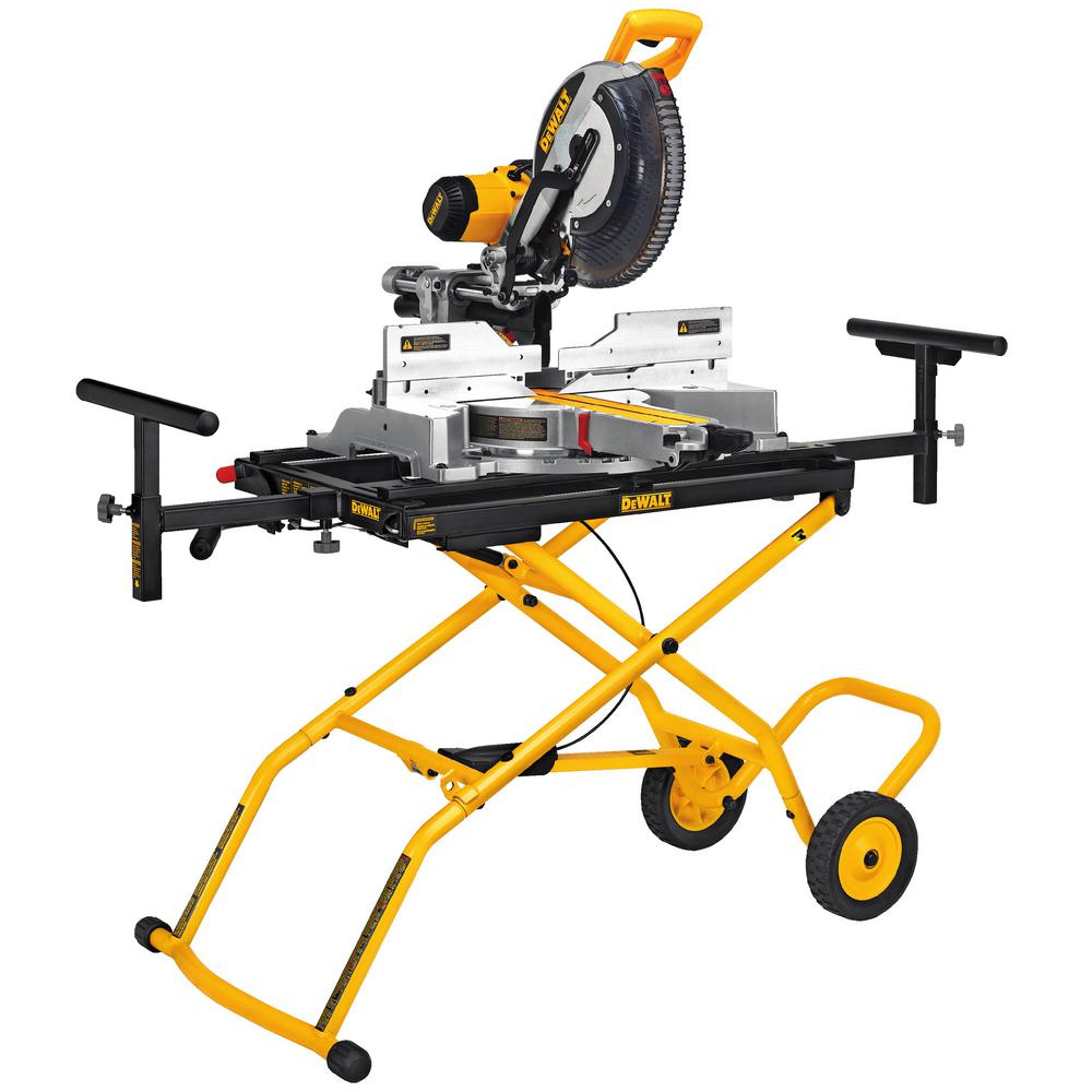 15 Amp Corded 12 in. Sliding Miter Saw with Rolling Miter Saw Stand - Super Arbor