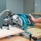 10.5 Amp 8-1/2 in. Corded Single Bevel Sliding Compound Miter Saw w/ Electric Brake, Soft Start, LED Light and 48T Blade - Super Arbor