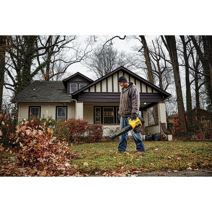 DEWALT 90 MPH 400 CFM 20V MAX Lithium Ion Cordless Handheld Leaf Blower with (2) 5.0Ah Battery and Charger Included
