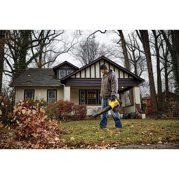 DEWALT 90 MPH 400 CFM 20V MAX Lithium Ion Cordless Handheld Leaf Blower with (2) 5.0Ah Battery and Charger Included