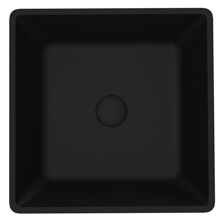VIGO Black Roma Rectangular MatteShell Glass Bathroom Vessel Sink