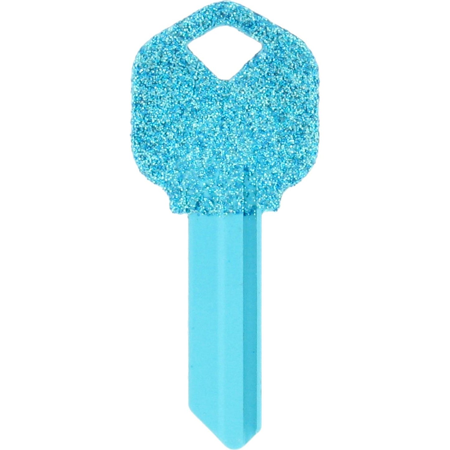 Hillman DIVA Blue Glitter House/Office Universal Key Blank, Single (KW1)
