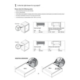 21 in. Full Extension Undermount Soft Close Drawer Slide Set