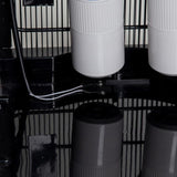 Bottleless Point-of-Use Hot/Room/Cold Water Dispenser in Black and Stainless with Dual-Stage Water Filtration System