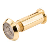 9/16 in. Bore 200-Degree Solid Brass. Bright Brass Finish, Door Viewer - Super Arbor