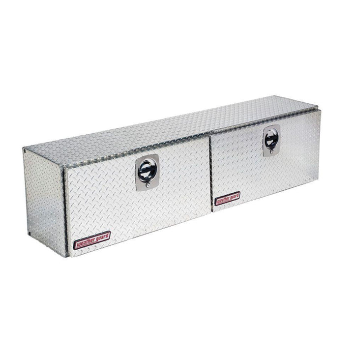 Weather Guard 72.25 Diamond Plate Aluminum Full Size Top Mount Truck Tool Box - Super Arbor