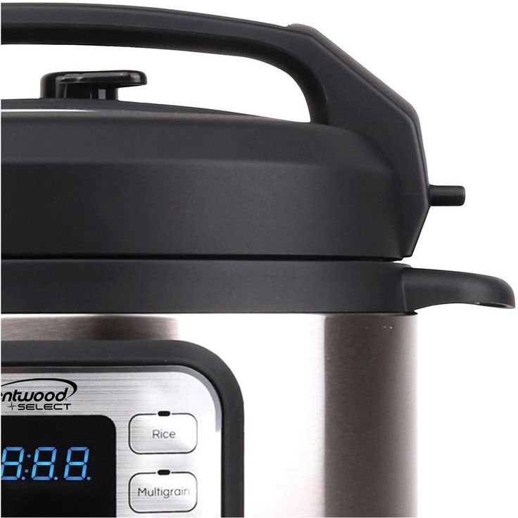 Easy Pot 6 Qt. Silver Electric Slow Cooker with LED Display