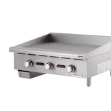 Commercial 36 in. Thermostatic Countertop Griddle