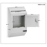 White Heavy-Duty Weatherproof Secured Drop Box - Super Arbor
