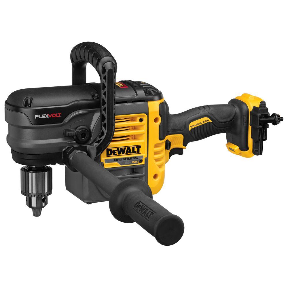 FLEXVOLT 60-Volt MAX Lithium-Ion Cordless Brushless 1/2 in. Stud and Joist Drill w/ (2) Batteries 2Ah, Charger and Bag