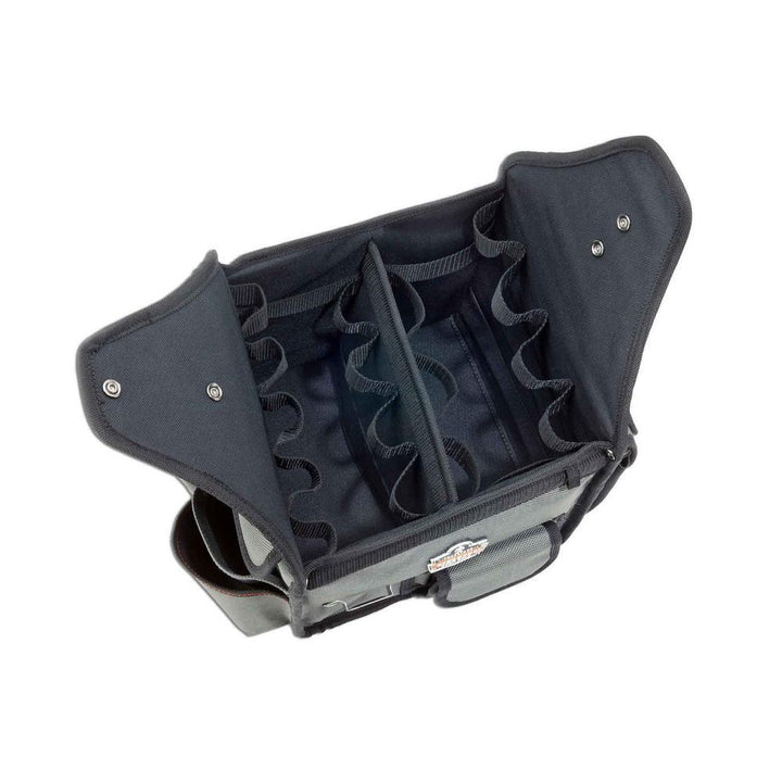 Arsenal 11 in. Electrician' Organizer Tool Bag in Gray - Super Arbor