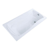 Mariposa 6 ft. Reversible Drain Bathtub in White - Super Arbor