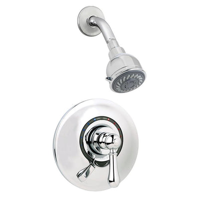 Allura Single-Handle 2-Spray Shower Faucet with VersaFlex Integral Diverter in Polished Chrome (Valve Included) - Super Arbor