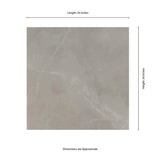 Madison Celeste 24 in. x 24 in. Polished Porcelain Stone Look Floor and Wall Tile (16 sq. ft./Case)