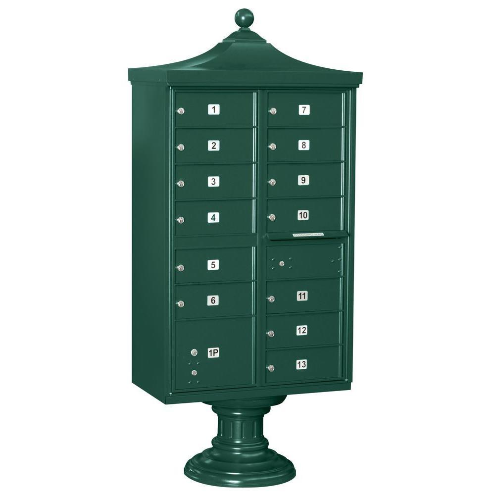 Regency Decorative 12-Compartment Post-Mount Cluster Box Unit - Super Arbor