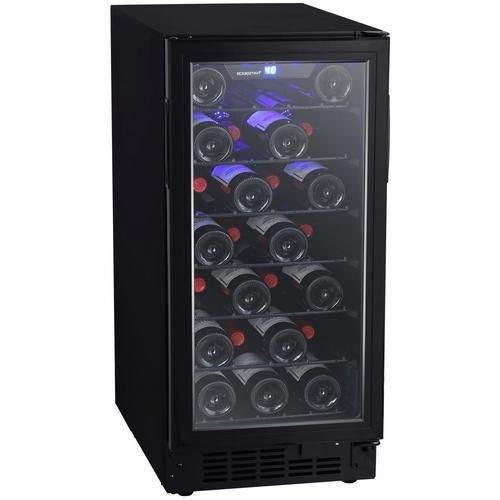 EdgeStar 30-Bottle Capacity Black Built-In/Freestanding Wine Chiller