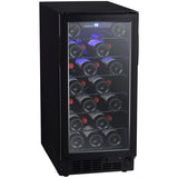 EdgeStar 30-Bottle Capacity Black Built-In/Freestanding Wine Chiller