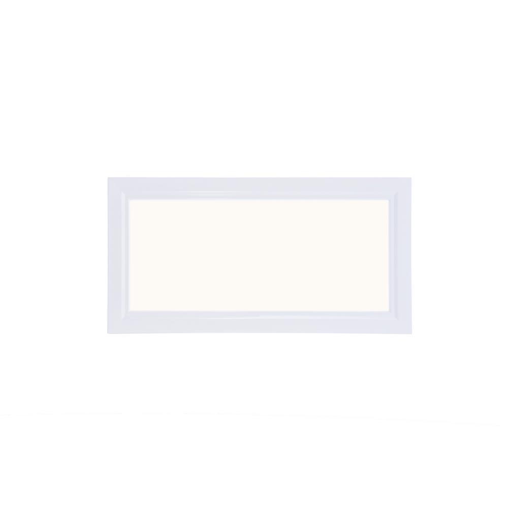 1 ft. x 2 ft. White Dimmable Edge-Lit 22-Watt 3000K Integrated LED Flat Panel Flushmount